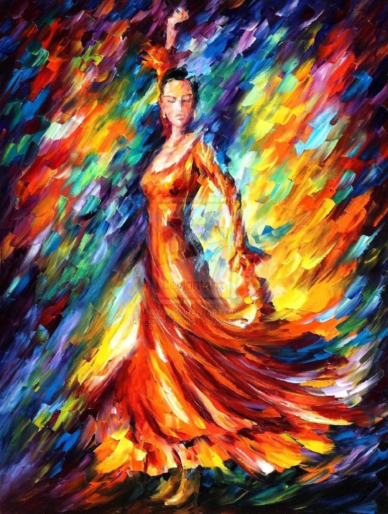 Leonid Afremov - Dançarina de Flamenco