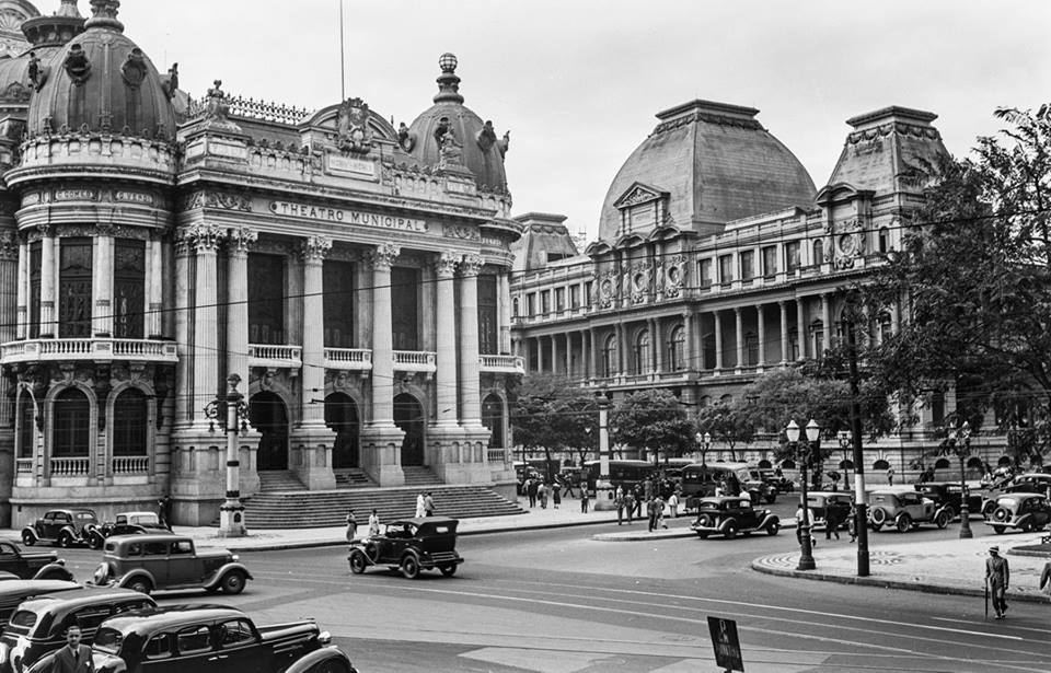 Avenida Rio Branco - 1934 - 1936 - Fonte Deutsche Fotothek - Fotógrafo Erwin Scheu