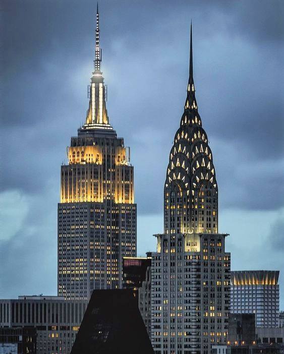 Edifício Chrysler e Empire State Building, NYC